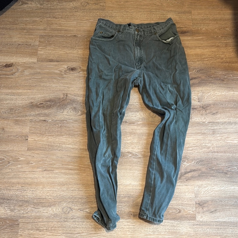 Vintage Green Denim Jeans